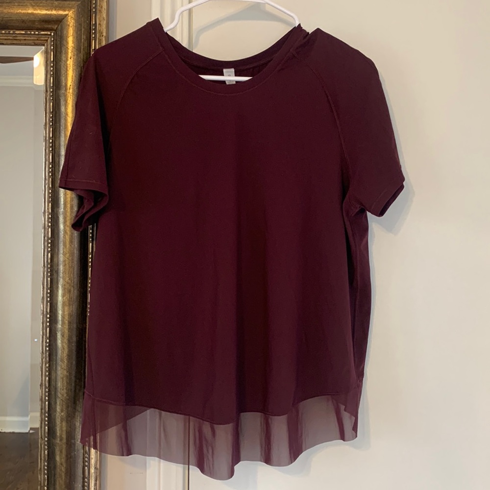 Quick Pace Short Sleeve - Lulu emon shirt - crisscross back